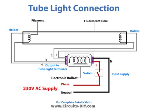 tubelight symbol|Tube Light connection diagram .